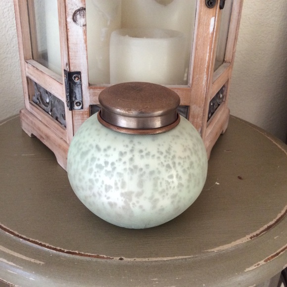 CAPRI BLUE Mercury Glass HIBISCUS TEAKWOOD Candle - Picture 6 of 13